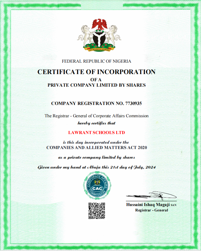 Certificate of Incorporation
